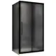 Душевой уголок Abber Schwarzer Diamant AG30120BMH-S80BM прямоугольный 80x120см черный профиль эффект стекла матовый