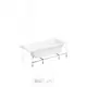 Прямоугольная ванна Lavinia Boho One S1-37010080 литьевой акрил 180x80 см, с усиленным металлическим каркасом