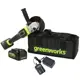 УШМ аккумуляторная бесщеточная Greenworks GD24AGK4 НСК, 24 В Li-Ion 1x4 Ач, 125 мм
