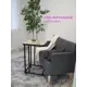 Журнальный столик прямоугольный Laksi Нэо 47x42x74.70 см цвет черный/дуб ирландский