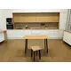 Стол обеденный Diko Loft кухонный Simple Table 90х55см цвет дуб золотой ножки черные