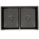 Мойка для кухни Reflexion Garda RX2170BL 44x70 см глубина чаши 18.50 см нержавеющая сталь цвет стальной серый