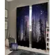 Комплект штор Helga Базовая коллекция HH900382 на шторной ленте 260x150 см цвет серебристый, серый, фиолетовый