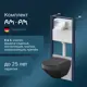 Инсталляция с унитазом AM.PM Inspire V2.0 FlashClean IS47051.50A1700MB черный, безободковый, пневматическая кнопка Pro S глянцевый хром, крепления