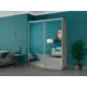 Шкаф-купе Мебельная Компания Е1 2 дверный 220x180x60 см зеркала 9 полок ЛДСП цвет ясень шимо светлый
