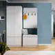 Комплект мебели для прихожей Homegrad Menks 160x220x40 см ЛДСП цвет белый