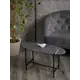 Стол овальный Мебелик 80x35x41 см черный