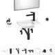 Мини-раковина для ванной или туалета Wellsee WC Area 202011938 комплект для санузла