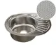 Мойка для кухни врезная с коландером Tropfberg 58532302 45x57 см глубина чаши 18 см нержавеющая сталь цвет серый