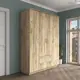 Шкаф распашной Ваша мебель 160x210x50 см ЛДСП цвет дуб крафт серый