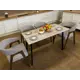 Кухонный стол Diko Loft Delight Dining 140х70х75 см цвет дуб серый крафт