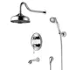 Душевая система Lemark Villa LM4822C 1 режим цвет хром