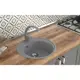 Мойка для кухни Mixline NL-TMS02 (309) 50.5x50.5 см глубина чаши 16.5 см искусственный камень цвет темно-серый