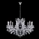 Люстра подвесная Crystal lux Hollywood Cu_2010_312 12 лампа 19 м² цвет хром, прозрачный
