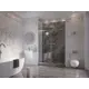 Душевая дверь Ambassador 17021113AX 80см эффект стекла прозрачный раздвижной