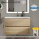 Тумба под раковину Uperwood 2937205251 90см цвет белый/дуб сонома