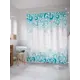 Штора для ванной JoyArty Волнистые завитки 180x200 см с крючками