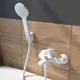 Смеситель для ванны белый матовый Ray Iddis RAYWT02i02