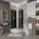 Душевая кабина Niagara 35011434BKG средний поддон 90x90 см