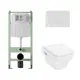 Комплект инсталляция с унитазом Hansgrohe ALS.SIS1102.WHHGSET001 цвет белый