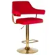 Барный стул Dobrin Charly gold lm-5019 61x120x54 см цвет красный 2 шт