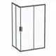 Душевой уголок AM.PM Gem S Twin Slide W93G-404-120290-BT 120x90 без поддона, профиль черный матовый, стекло закаленное прозрачное