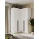 Шкаф распашной Принцесса мелания 3029/2 130x220x50 см ЛДСП цвет белый