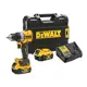Дрель-шуруповерт аккумуляторная ударная бесщеточная Dewalt DCD805P2T-QW, 18 В Li-Ion 2x5 Ач
