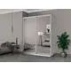 Шкаф-купе Мебельная Компания Е1 2 дверный 240x180x45 см зеркала 9 полок ЛДСП цвет белый