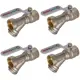 Кран шаровой прямой СТМ CWFFF012K04 DN15 PN20 1/2" ВР латунь ручка рычаг
