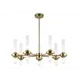 Люстра на штанге Ambrella Light High Ambr_lh55360 14 ламп 28 м² цвет прозрачный/латунь