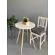 Стол круглый Stol107-60-whitewood-dub 60x60 см ЛДСП цвет дуб