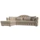 Диван Лига Диванов Артис 121585L 250x97x181 см велюр цвет бежевый