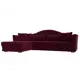 Диван Лига Диванов Артис 121600L 250x97x181 см вельвет цвет красный