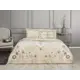 Комплект постельного белья Tac SATIN DELUX сатин евро наволочки 50 x 70- 4 шт цвет кофе