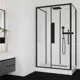 Душевая кабина Ceruttispa Ami 120 9953 низкий поддон 80x120см