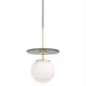 Светильник подвесной Lumina Deco Dalton Ldp 7014-1 gd+bk 1 лампа 3 м² цвет белый