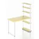 Стол Solarius loft 5 полок столешница 40 мм 80x145x130 см белые металлические ножки сосна цвет ванильный