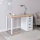 Стол письменный однотумбовый Шведский стандарт Ингар 1/5Т 120x75x55 см ДСП цвет белый/беленый дуб