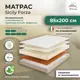 Матрас All'perrino Sicily Forza Sic20/85/200Fz 85x200x20 см беспружинный 1-спальный