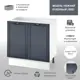 Напольный шкаф Онега Мд 80x80x50 см МДФ цвет графит