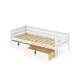 Тахта односпальная Solarius реечное основание с 2 выкатными ящиками 110x63x210 см сосна цвет белый