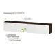 Полка Furnistyle 11716 160x30x32 см ЛДСП цвет белый глянец, дуб коричневый табак