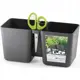 Кашпо Prosperplast Twins cube d 12 см 24.5 см 2.5 л полипропилен черный