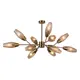 Люстра на штанге Escada Desire Esc_10165_12pl_copper 12 ламп 43 м² цвет желтый