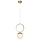 Светильник подвесной Crystal Lux Carolina sp1 v1 brass 1 лампа 2 м² цвет латунь
