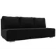 Диван Лига диванов Приам 205x85x91 см вельвет цвет черный