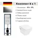 Инсталляция AM.PM I012711.0351 ErgoFit с клавишей смыва ErgoFit M хром глянцевый Hansgrohe CreekTide Q унитаз 540x360 белый