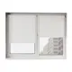 Рулонная штора блэкаут Унистайл RKRBLBEL062170, 62x170 см, цвет белый