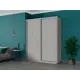 Шкаф-купе Мебельная Компания Е1 2 дверный 220x180x45 см 9 полок ЛДСП цвет ясень шимо светлый